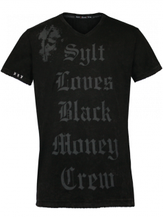 Black Money Crew Herren Shirt Sylt (S) (schwarz)