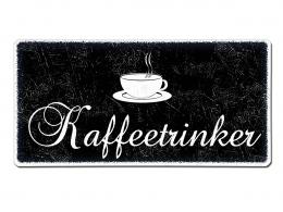 Black Vintage Blechschild im Format 300 x 150 mm schwarz