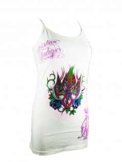 Christian Audigier Damen Strass Tank