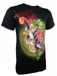 Christian Audigier Herren Shirt PLST (S)