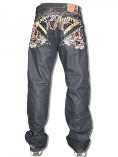 Christian Audigier Herren Strass Jeans American Gangster (31)