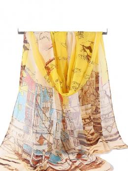Damen Abstrakt Alle Jahreszeiten Urban Print Urlaub Standard Seide Seidentuch Regelmäßig Schal