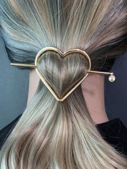Damen Alle Jahreszeiten Herz/Herz Kunst Metall Pendeln Perle Metall Valentinstag Haar Krallen Haar Zubehör