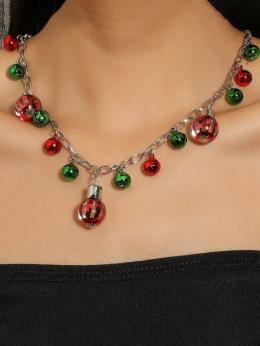 Damen Alle Jahreszeiten Weihnachten Party Metall Party Metall Neujahr Statement-Halsketten Halskette