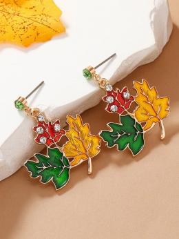 Damen Blätter Alle Jahreszeiten Urlaub Metall Pendeln Metall Standard Baumeln Ohrringe