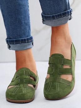 Damen Unifarben Alle Jahreszeiten Einfach Täglich Flach Stoff Große Größen Kunstwildleder Gummi Slippers