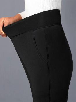 Damen Unifarben Sport Herbst Leicht Hoch Elastizität Fest Standard Lang Regelmäßig Größe Leggings