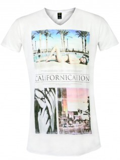 Death By Zero Herren Shirt Californication (wei)