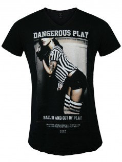 Death By Zero Herren Shirt Dangerous Play (schwarz)