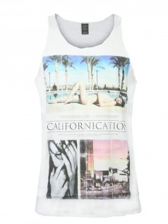 Death By Zero Herren Top Californication (wei)