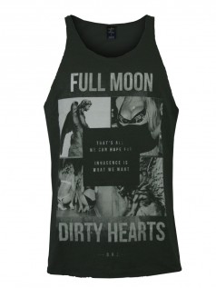 Death By Zero Herren Top Dirty Hearts (schwarz)