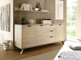 Design Sideboard in Eiche Palma 3-türig