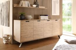 Design Sideboard in Eiche Palma 4-türig