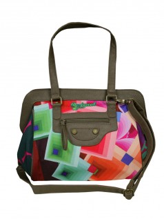 Desigual Damen Handtasche Maletina Romboide (grn)