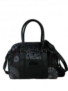 Desigual Damen Handtasche Malta Printed Fur (schwarz)