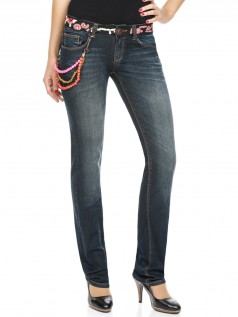 Desigual Damen Jeans Flores Waist (blau) (26)