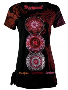 Desigual Damen Shirt Berlin Rep (S) (schwarz)