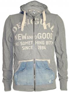 Desigual Herren Zip-Hoodie Cuadrados (S)