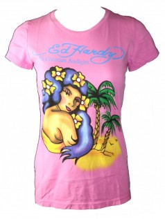 Ed Hardy Damen Shirt Island Girl