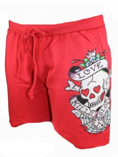 Ed Hardy Damen Strass Jogging Short