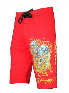 Ed Hardy Herren Jogging Bermuda Short Flame Tiger