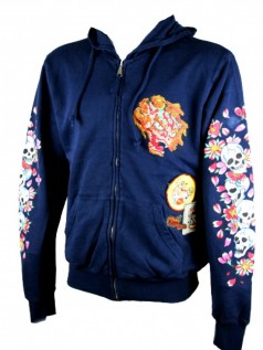 Ed Hardy Herren Patched Hoodie Battle (S)