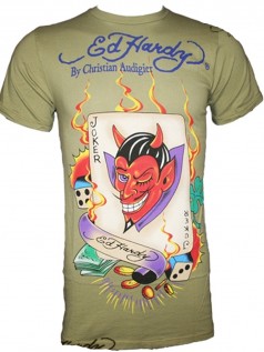 Ed Hardy Herren Shirt The Joker