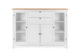 Finori Highboard Bergen Weiß/Artisan Eiche