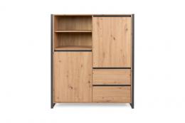 Finori Highboard Denver Artisan Eiche/Anthrazit