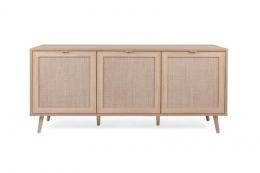 Finori Sideboard Bali Sonoma Eiche Rafia Geflecht