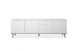 Finori Sideboard breit Göteborg Weiß/Sonoma Eiche