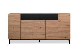 Finori Sideboard Nola Artisan-Eichenholz-Optik/Schwarz