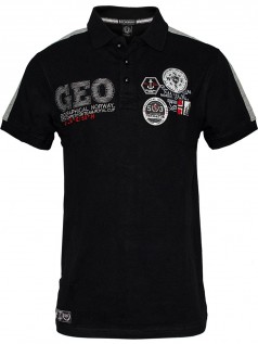 Geographical Norway Herren Poloshirt Katal (L) (schwarz)