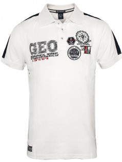 Geographical Norway Herren Poloshirt Katal (M) (wei)