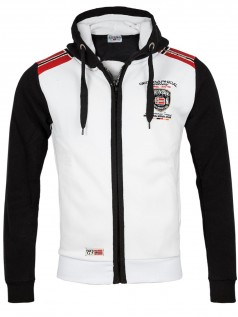 Geographical Norway Herren Zip Hoody Finion (3XL) (wei)