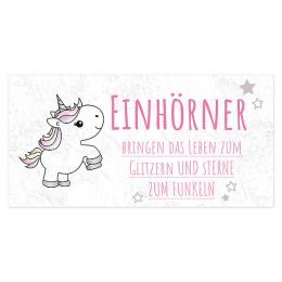 Geschenk für Einhornliebhaber 200 x 100mm