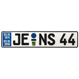 Geschenk zum 44. Geburtstag - Schild mit TÜV