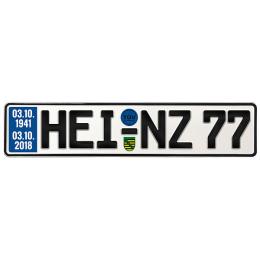 Geschenk zum 77. Geburtstag - Schild mit TÜV