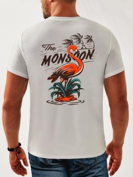 Herren Sommer Kokosnussbaum Urlaub Polyester Leicht Täglich Rundhals Regelmäßig H-Linie T-Shirts