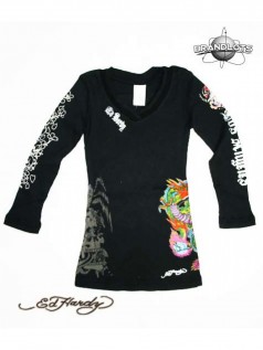 Kids Ed Hardy Kids Girls Langarm Shirt Tunic (4)