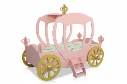 Kinderbett Prinzessin Kutsche in Rosa