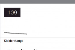 Kleiderstange 106 cm