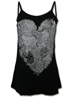 Lauren Moshi Damen Tank Top Lonely Heart