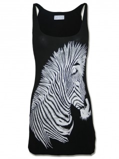 Lauren Moshi Damen Tank Top Zebra