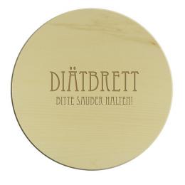 Lustige Geschenkidee- Diätbrett bitte sauber halten!