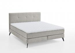 Meise Boxspringbetten Ancona Hellgrau 160x200 cm