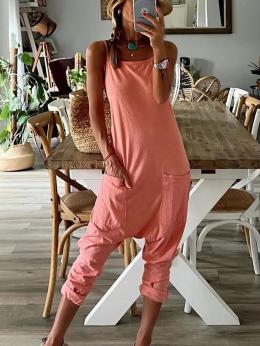 Modetalente Jumpsuits für Damen Orangenpink 1 Kostüme