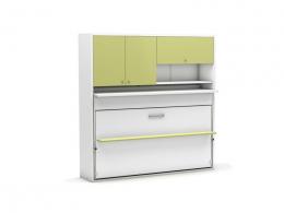 Multimo Wandbett Nitro mit Schreibtisch Verde