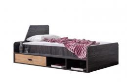 Odacix Jugend Einzelbett Aktif modern 90x190 cm Schwarz