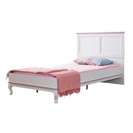 Odacix Jugendbett Lilyum in Weiß und Rosa 100x200 cm